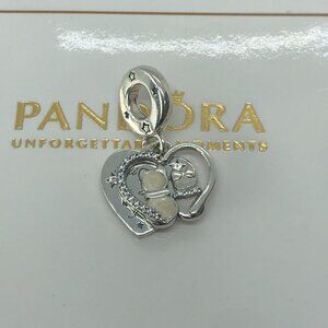 🌞📖Pandora Cats & Hearts Dangle Charm S925 sterling silver gift